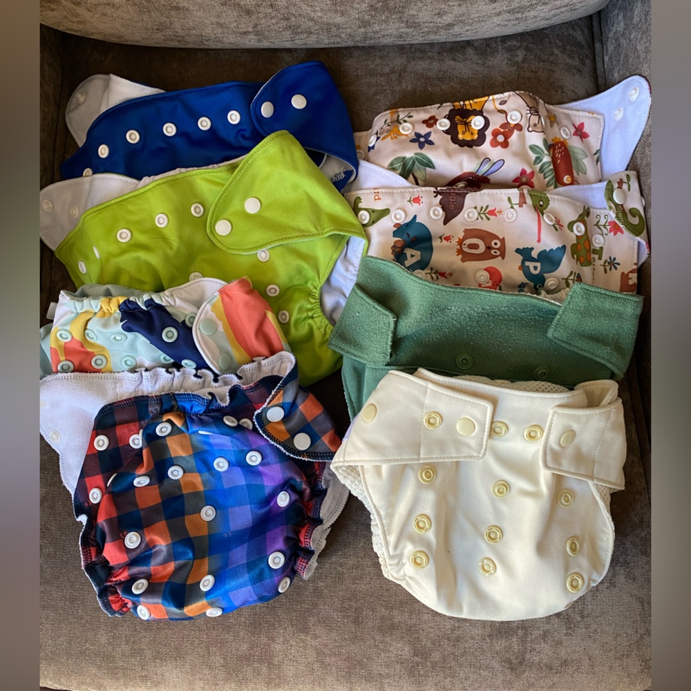 Colorful Cloth Diaper Cover Set